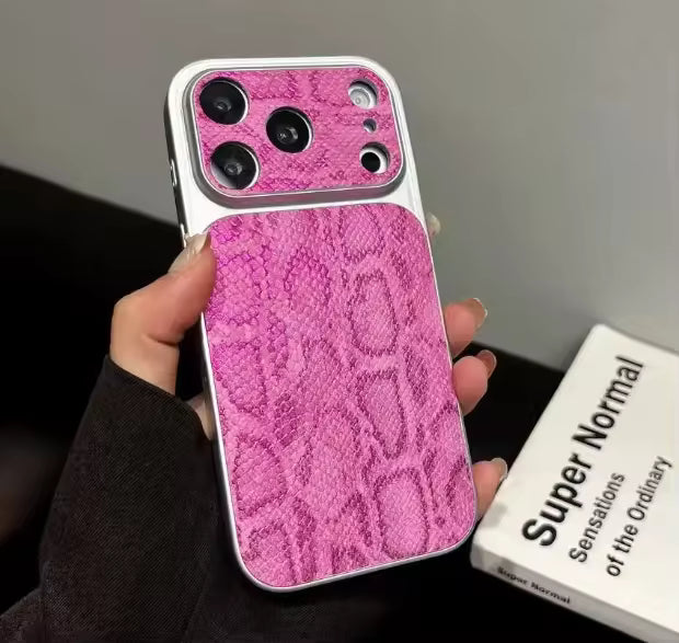 Premium Snake Texture Case For iPhone