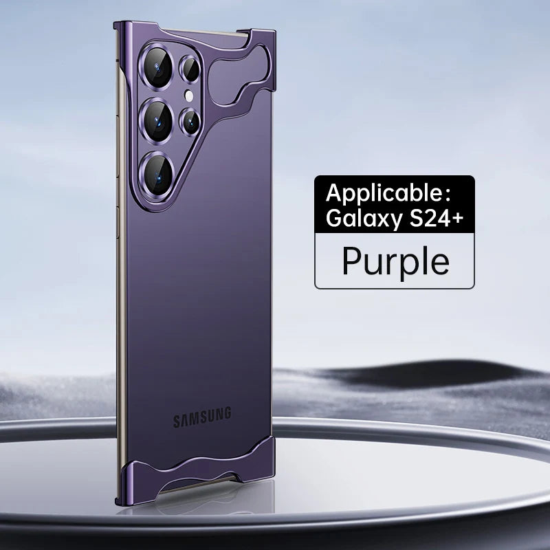 Luxury Minimilistic Titanium Case With Camera Ring for Samsung