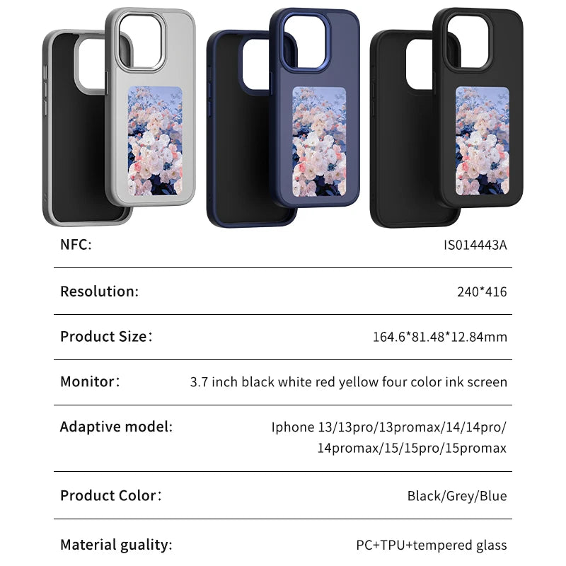 Smart DIY Magic iPhone Cover E Ink Technology - NFC Enabled