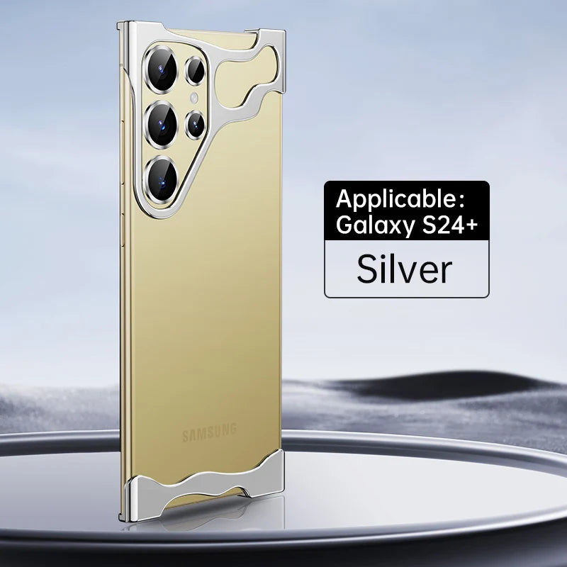 Luxury Minimilistic Titanium Case With Camera Ring for Samsung
