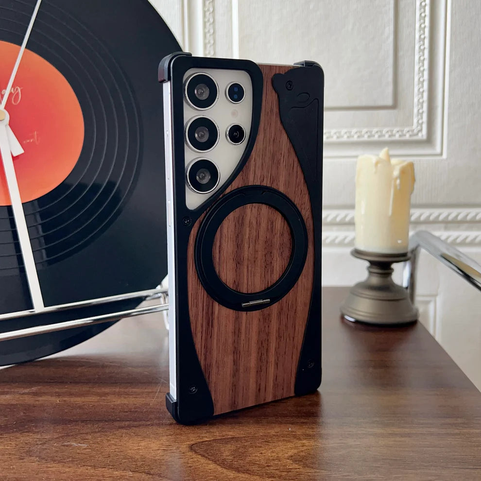 WoodMetalBlend Case With Stand