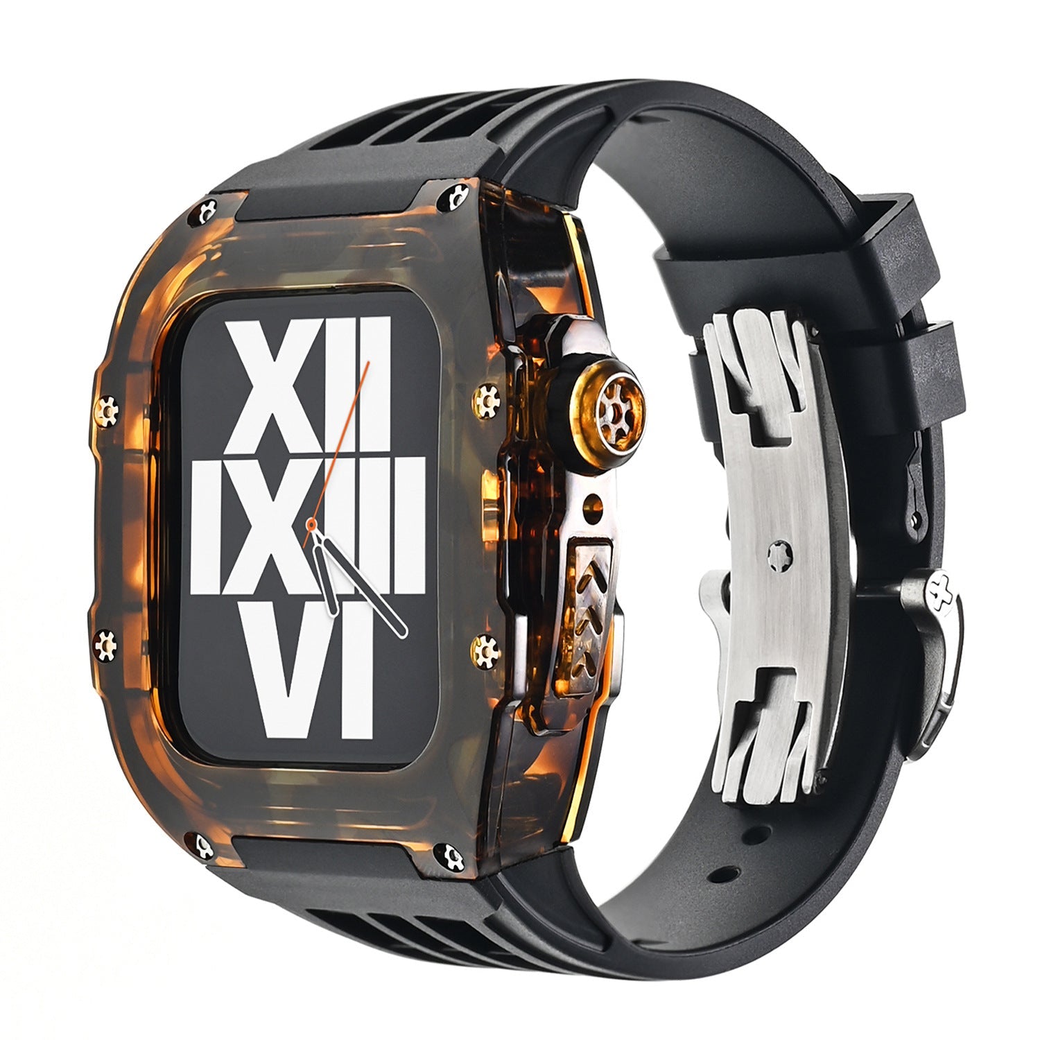 Tiger Pattern 44-45mm Mod Kit Watch Case For Apple Ultra Watch