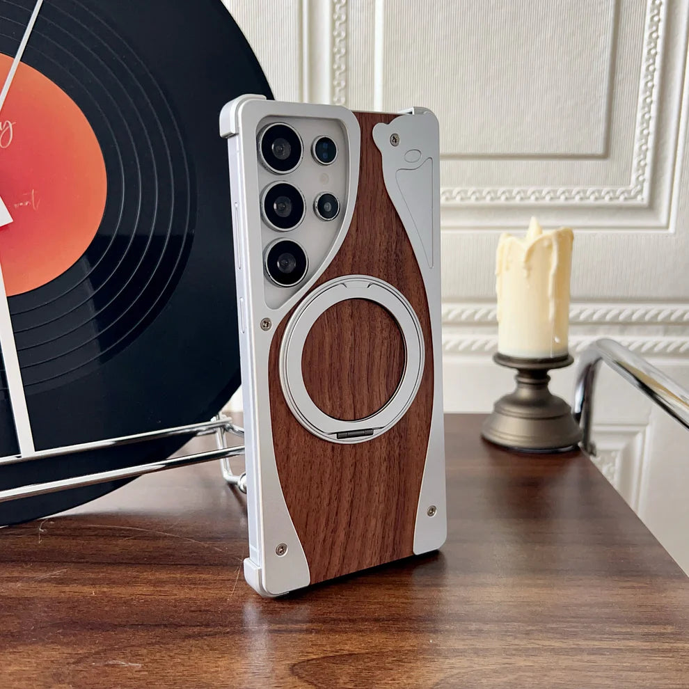 WoodMetalBlend Case With Stand