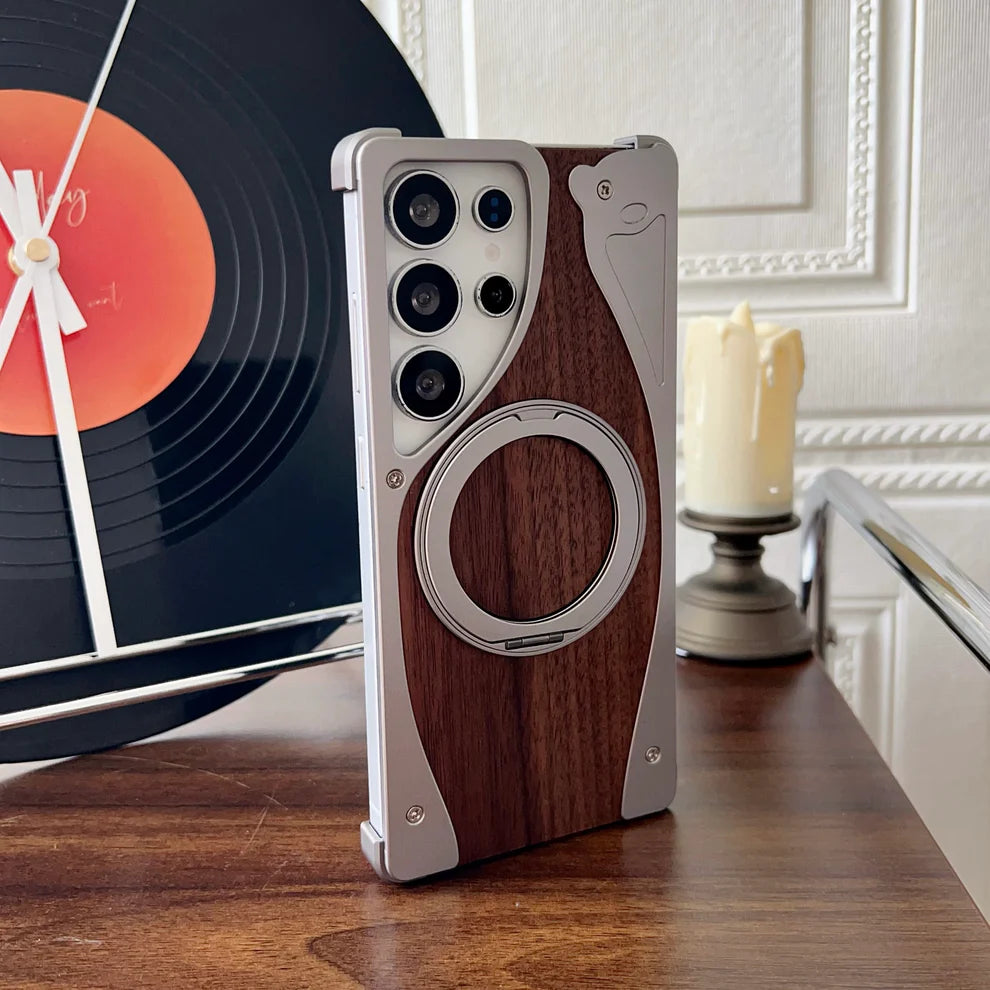 WoodMetalBlend Case With Stand