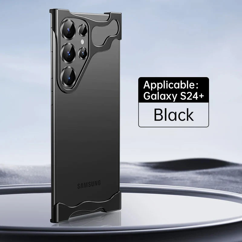 Luxury Minimilistic Titanium Case With Camera Ring for Samsung
