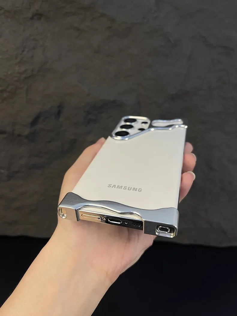 Luxury Minimilistic Titanium Case With Camera Ring for Samsung