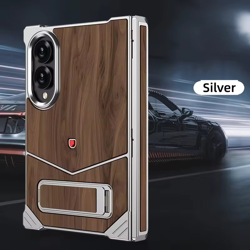 Wooden SnapFit Design Case For Samsung Fold