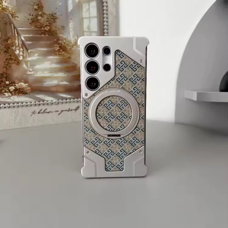 Geo Pattern Metal Case For Samsung