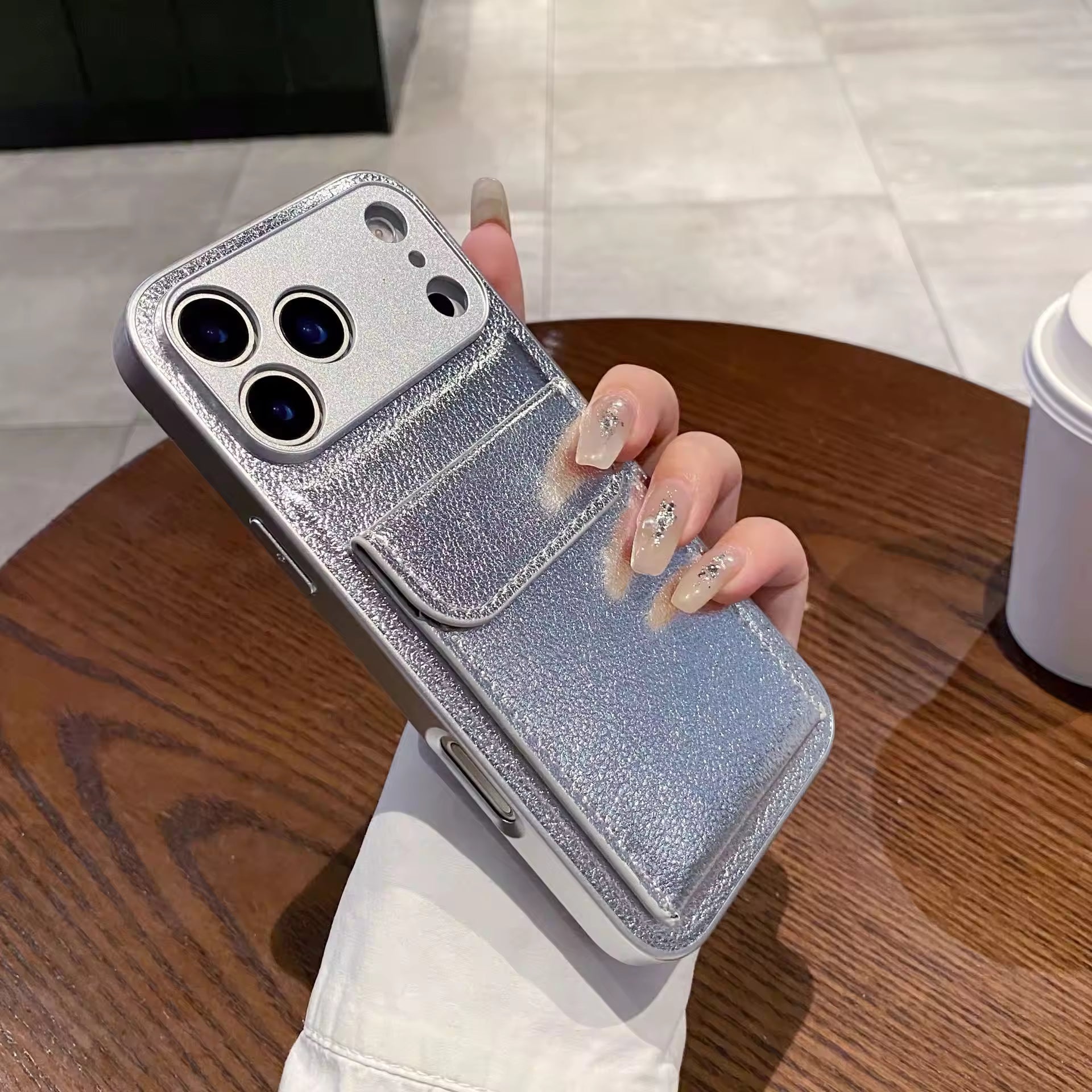 LeatherPocket Card Holder Case For iPhone