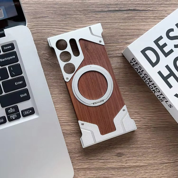 Metal + Wood Samsung Case