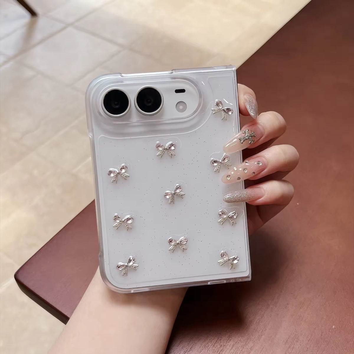 Bownots Transparent Case For iPhone Duo
