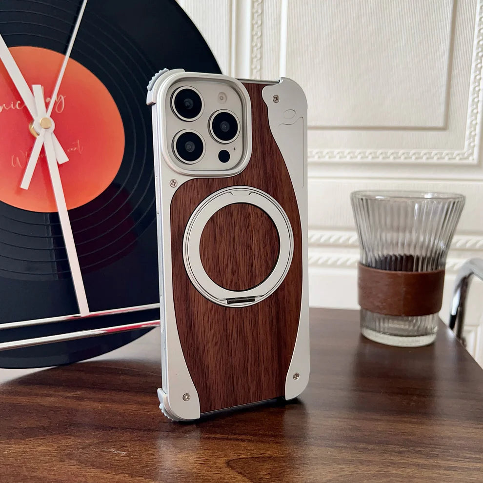WoodMetalBlend Case With Stand