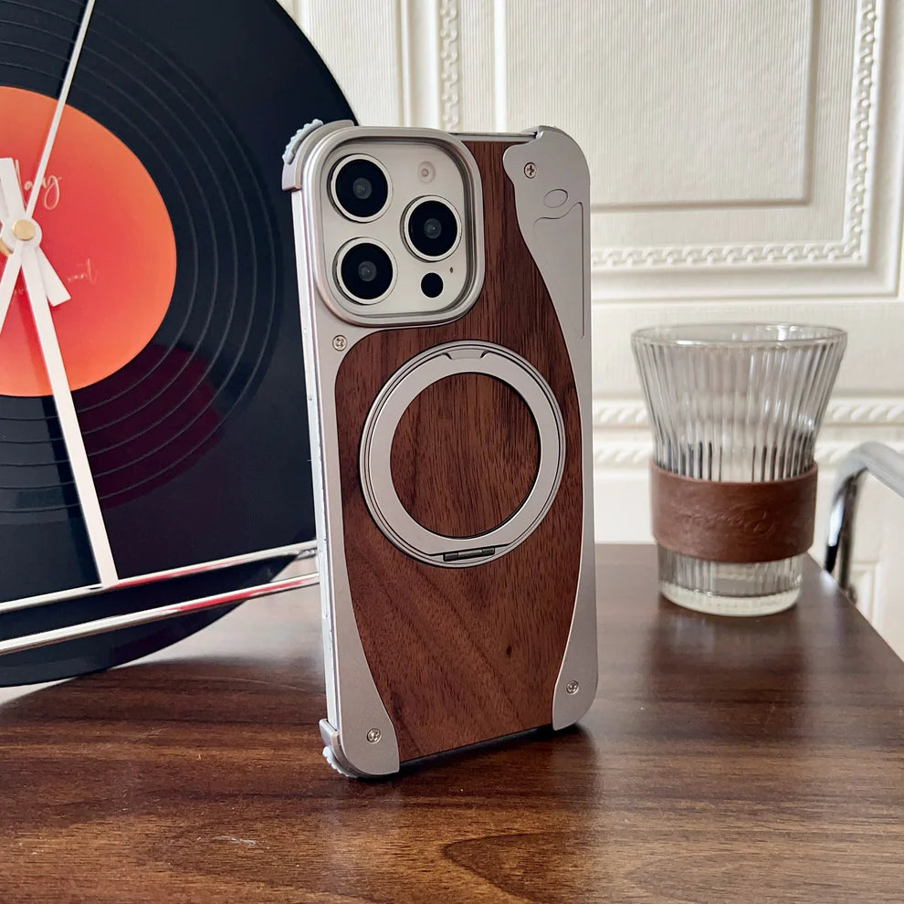 WoodMetalBlend Case With Stand