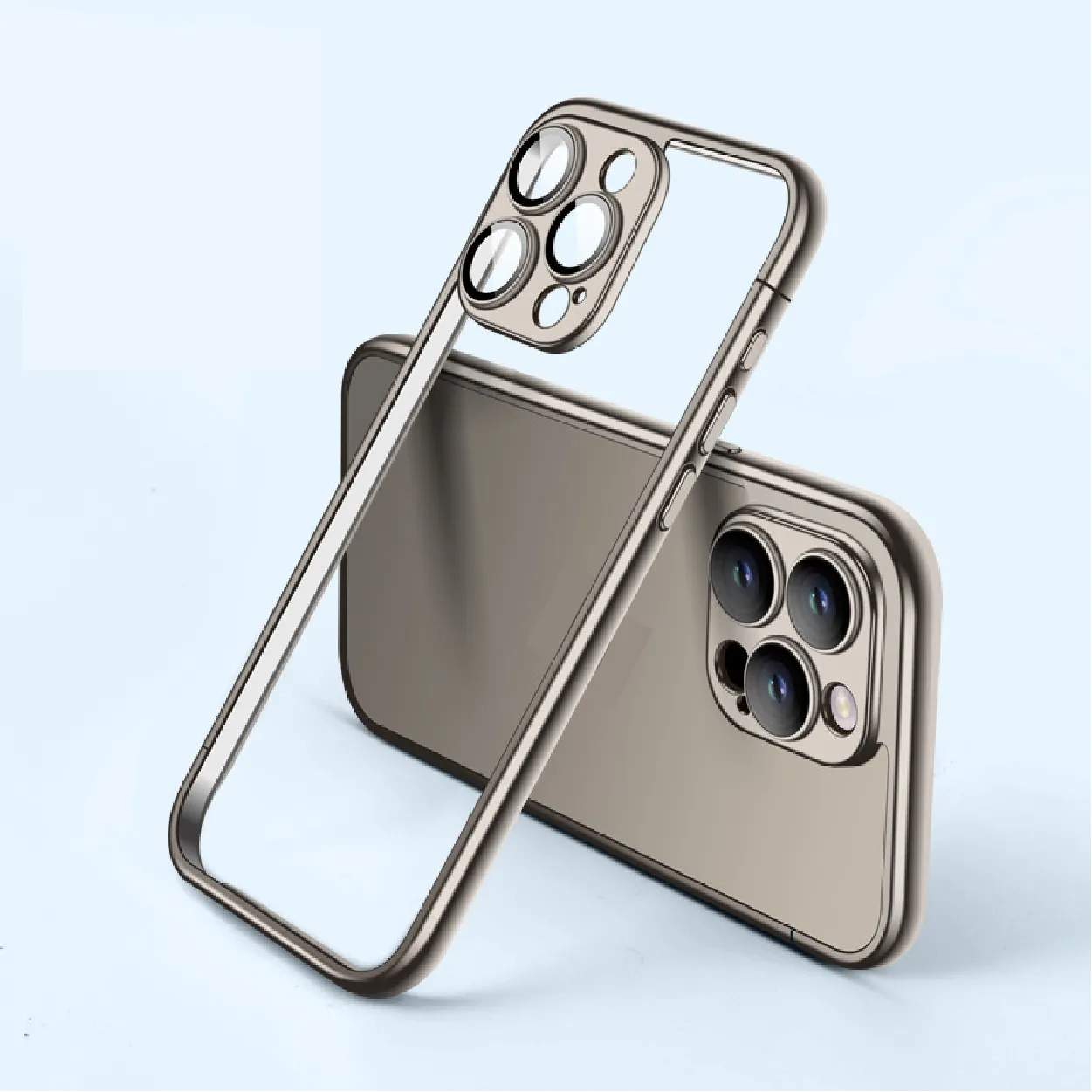 PC Electroplated Frame Case For iPhone