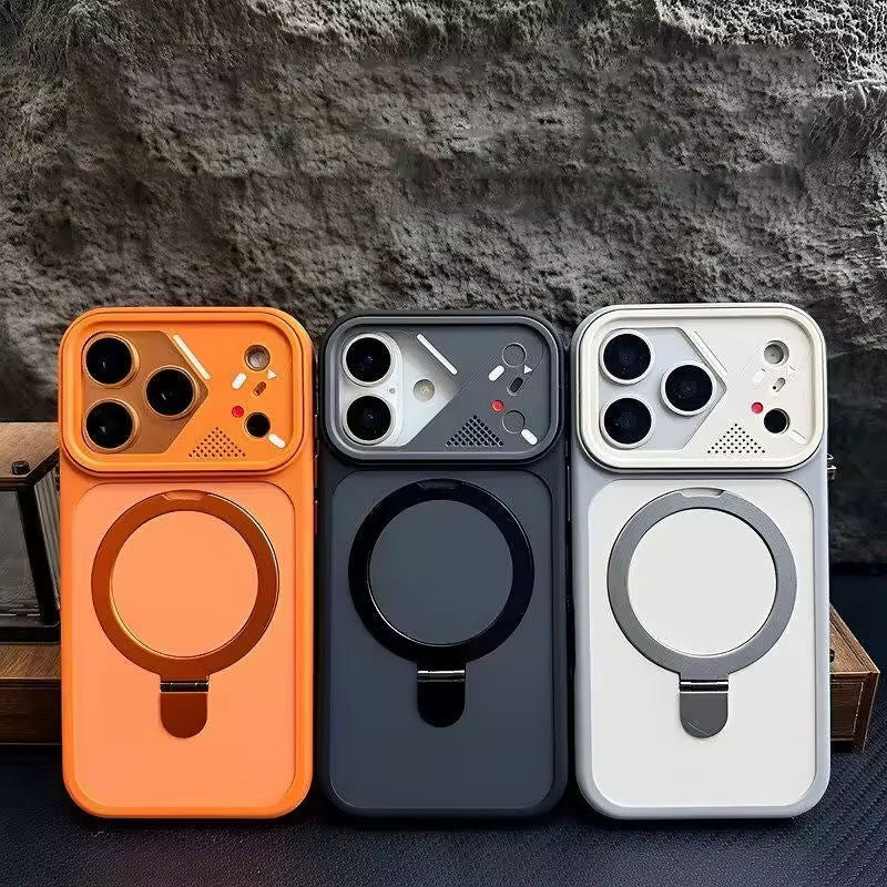 TPU Phone Case With Metal Ringstand for iPhone