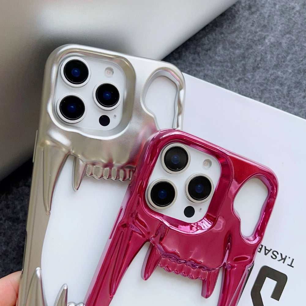 Hollow TigerTeeth Design Case For iPhone