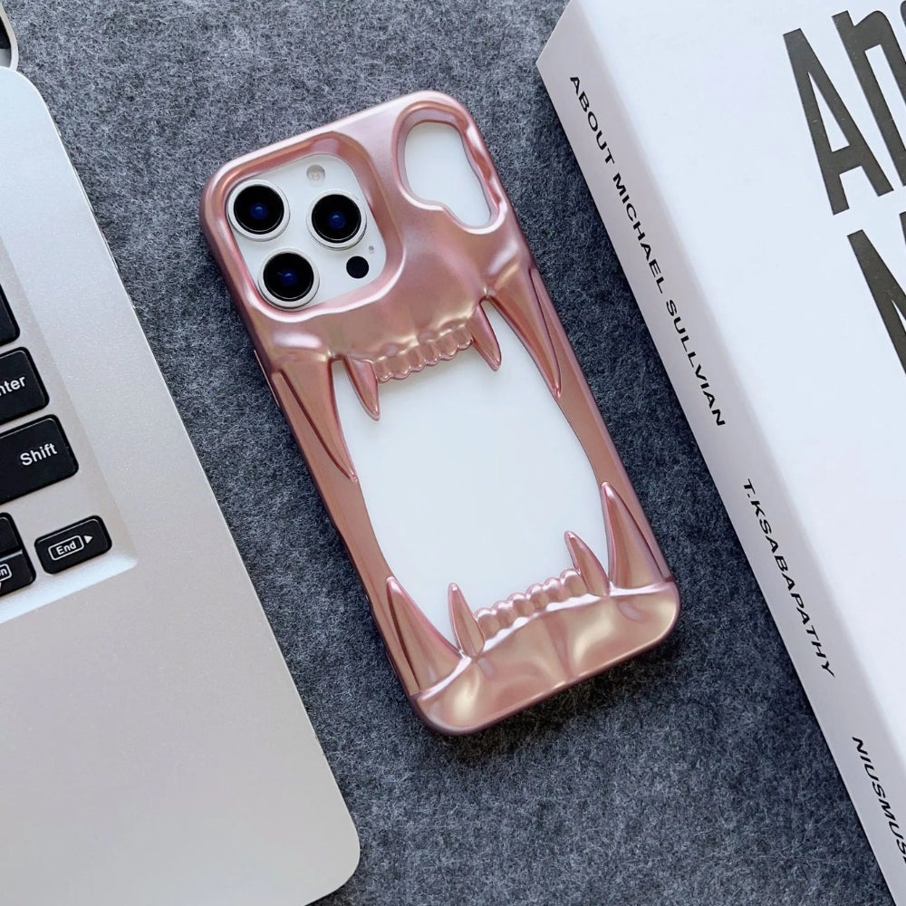 Hollow TigerTeeth Design Case For iPhone