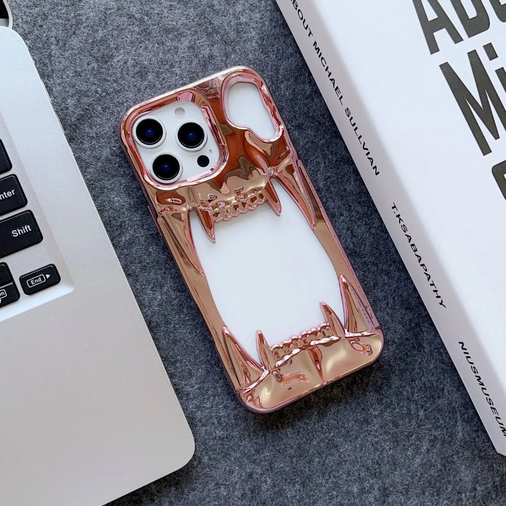 Hollow TigerTeeth Design Case For iPhone