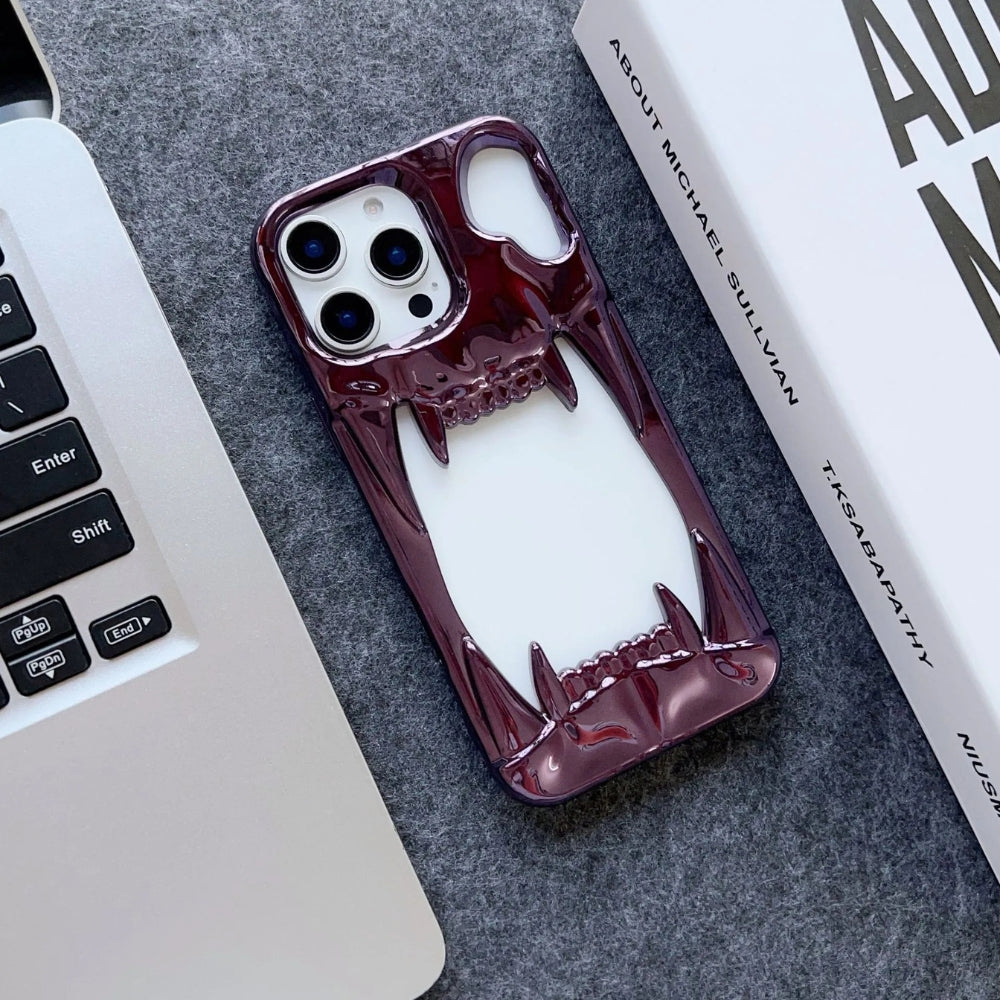 Hollow TigerTeeth Design Case For iPhone