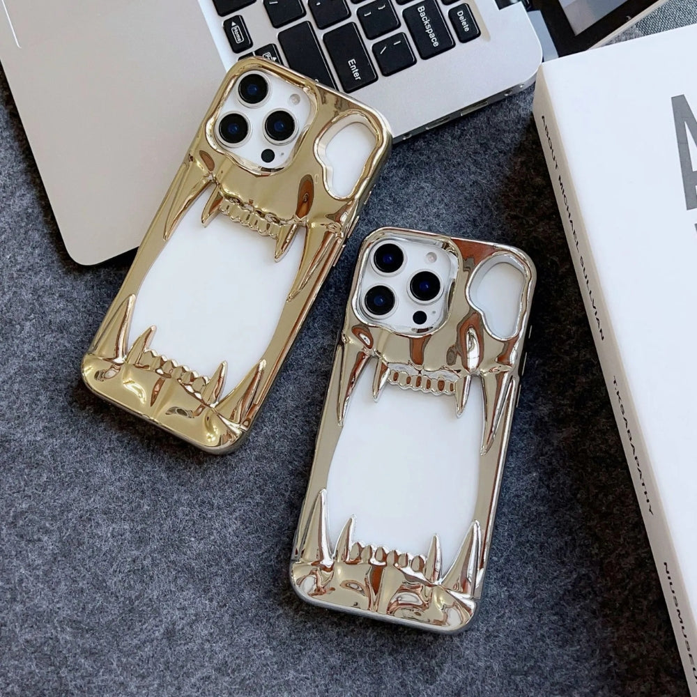 Hollow TigerTeeth Design Case For iPhone