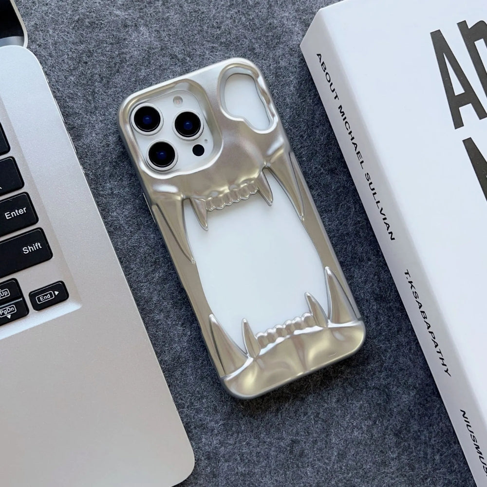 Hollow TigerTeeth Design Case For iPhone