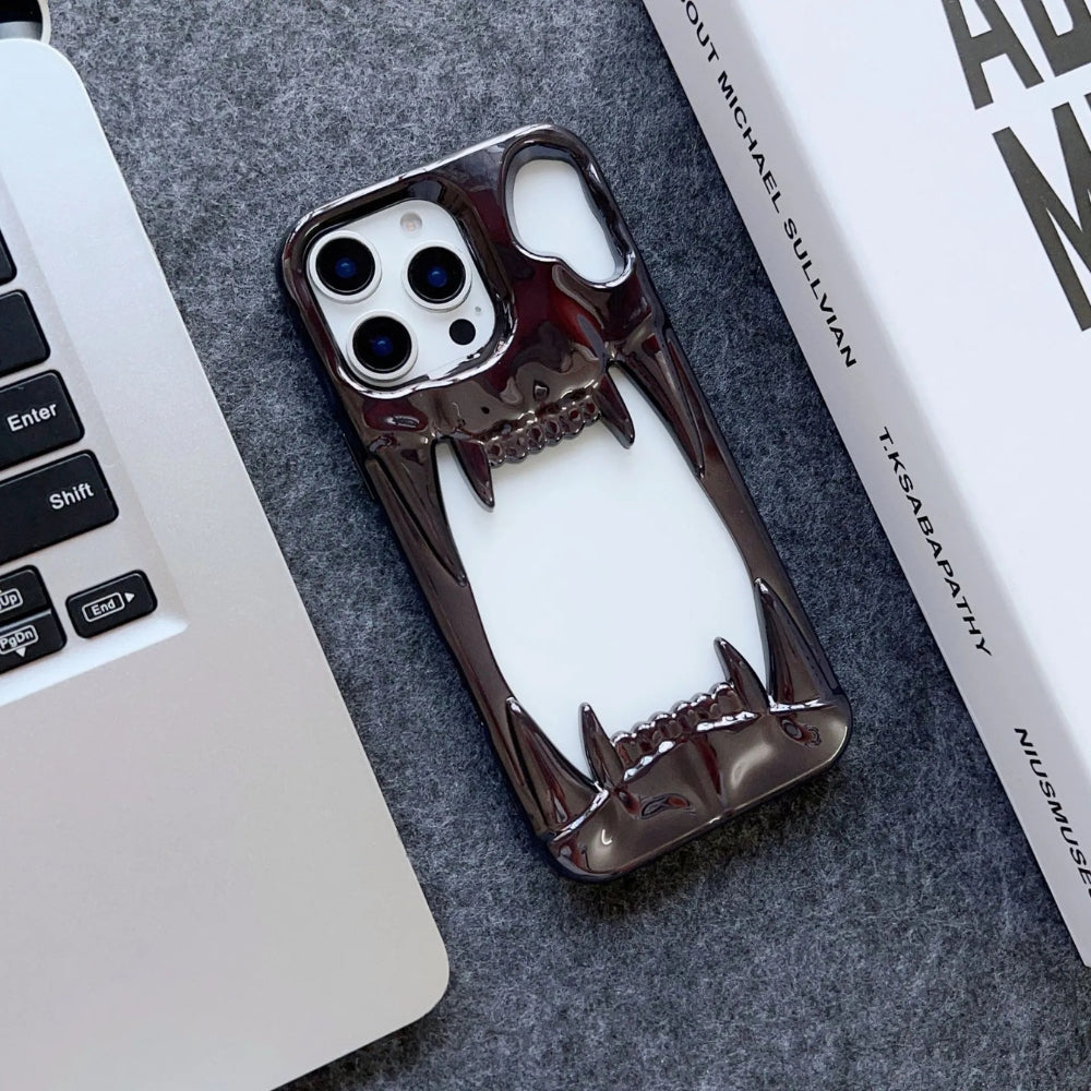 Hollow TigerTeeth Design Case For iPhone