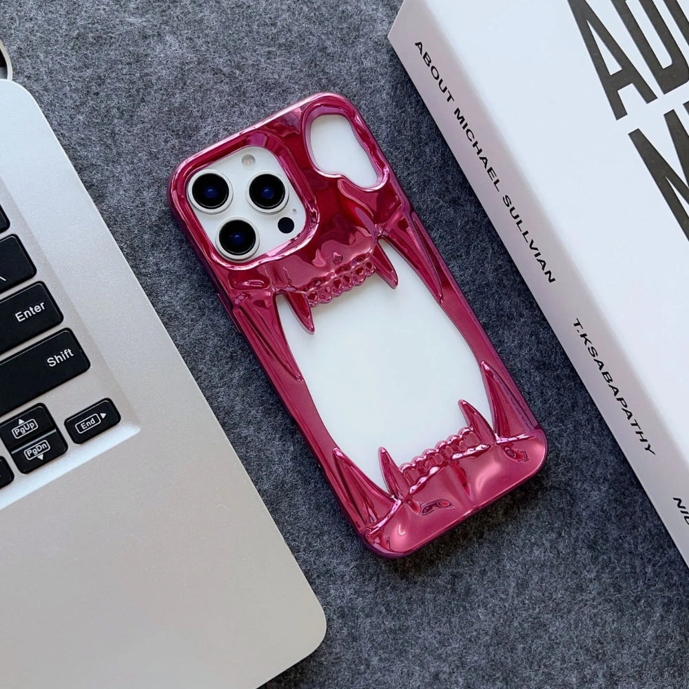 Hollow TigerTeeth Design Case For iPhone