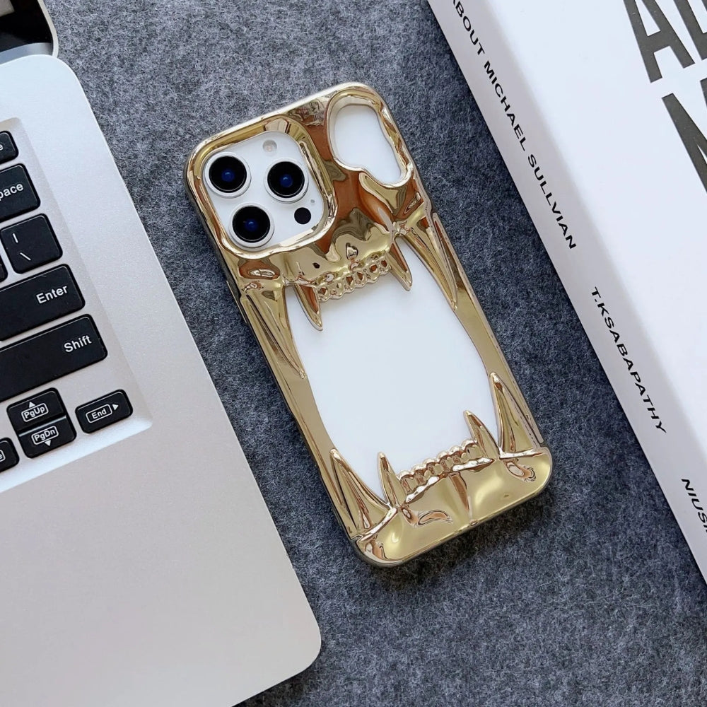 Hollow TigerTeeth Design Case For iPhone