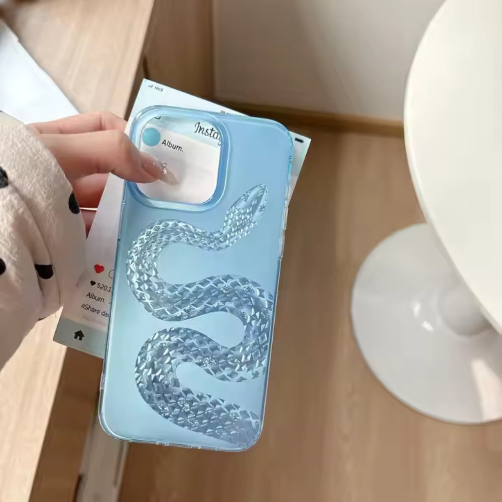 Blue DiamondSnake Case For iPhone