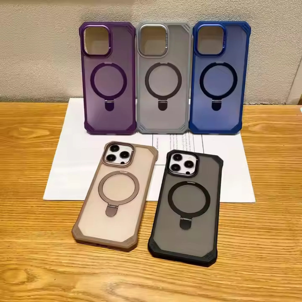 CuttedEdge ColorCase With MagSafe Stand For iPhone