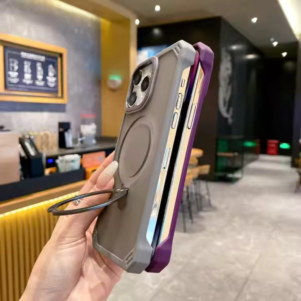 CuttedEdge ColorCase With MagSafe Stand For iPhone