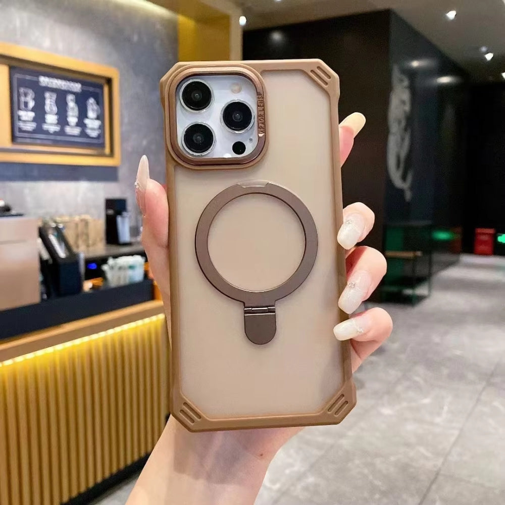CuttedEdge ColorCase With MagSafe Stand For iPhone