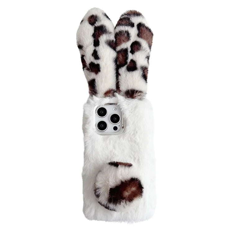 Bunny Ears Fluffy Furry Case For iPhone