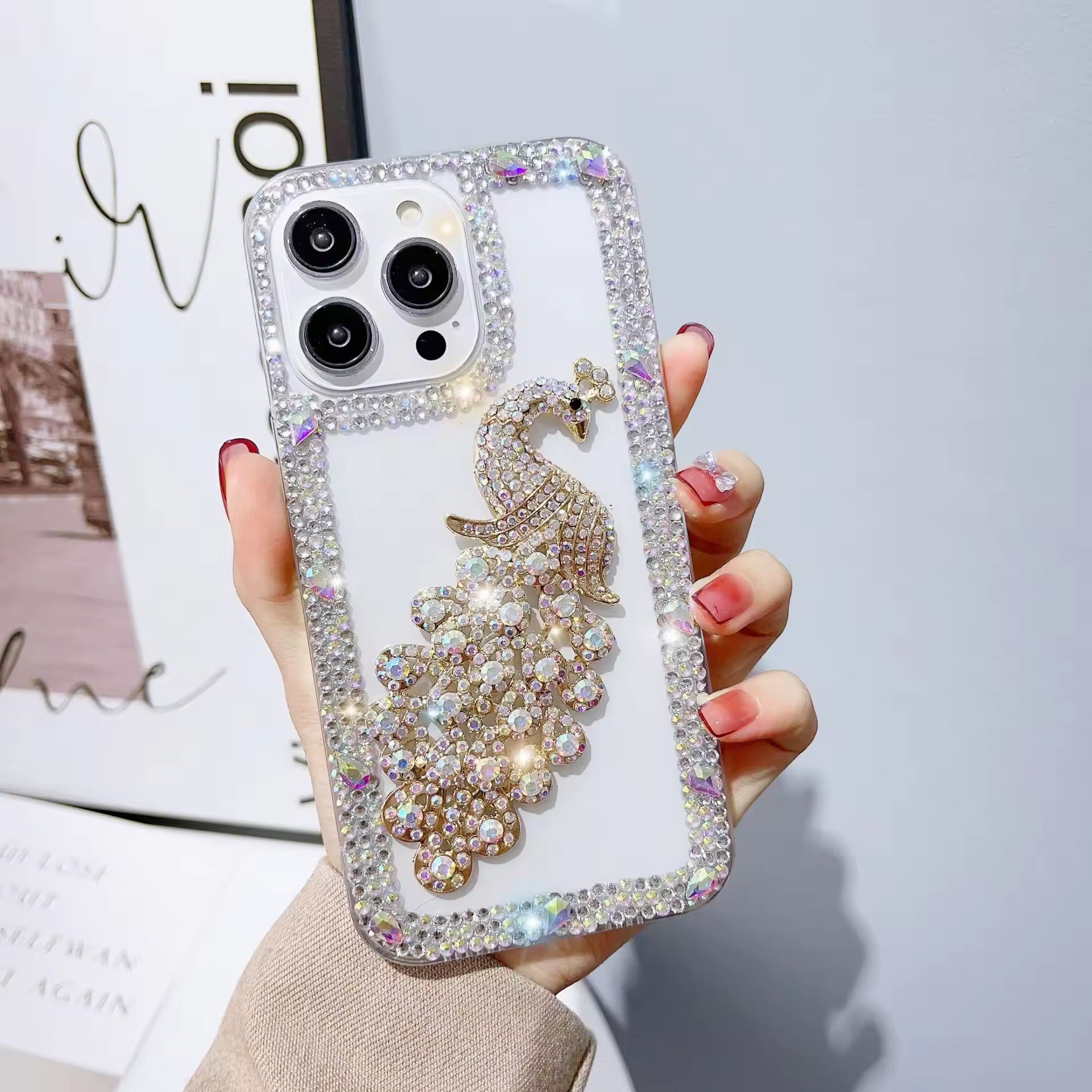 ColorDiamond Peacock Case For iPhone