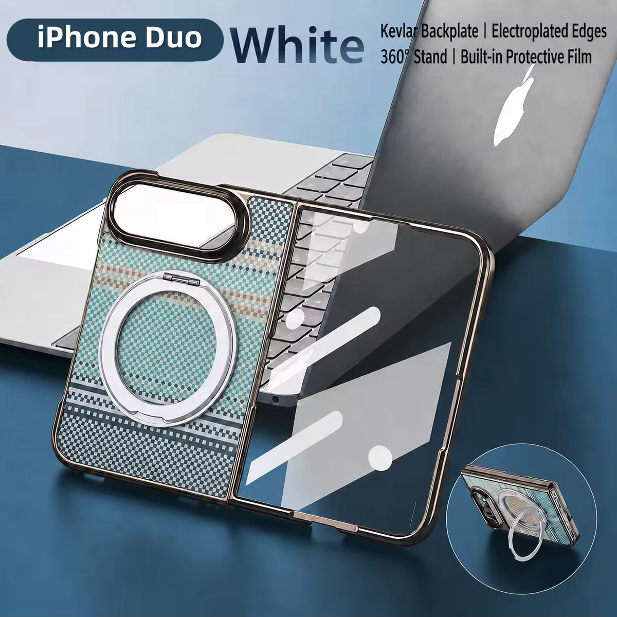 Color Magnetic KickStand Case for iPhone Duo