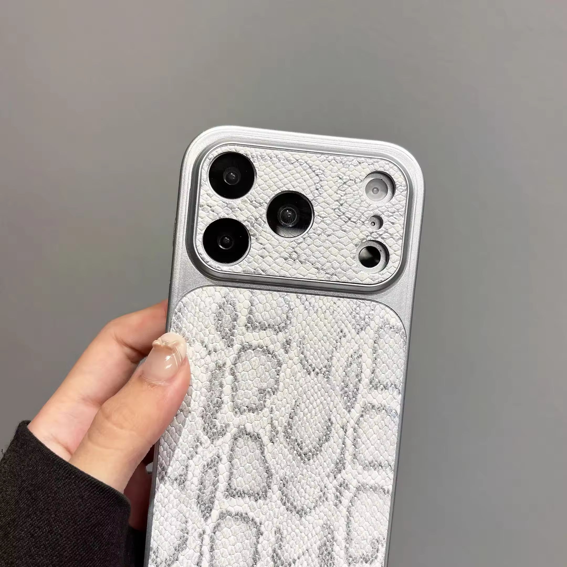 Premium Snake Texture Case For iPhone