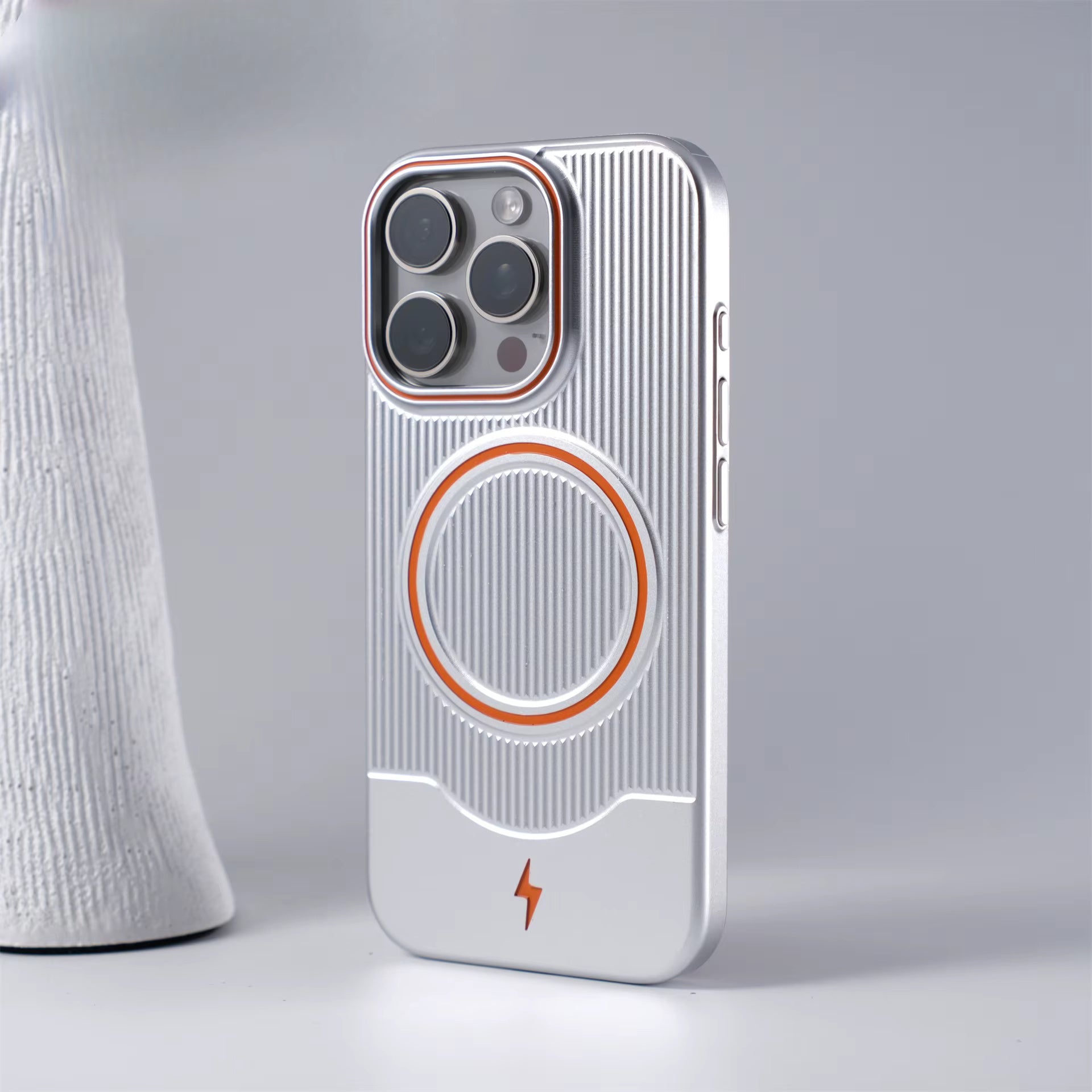 Corrugated Orange RIng Case For iPhone