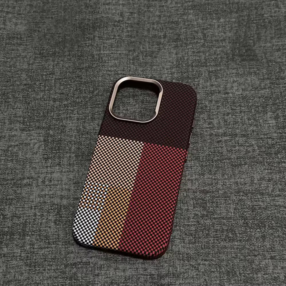 Checkered Pattern Magnetic Case For iPhone