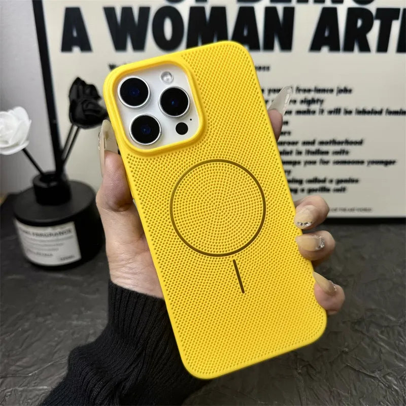 Breathable Mesh Texture Case For iPhone