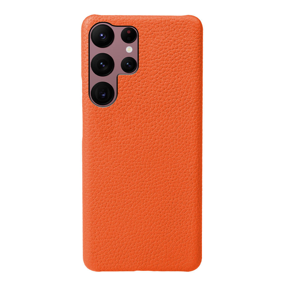 Luxury Real Leather S Series Phone Case For Samsung Z Fold (Lychee Pattern)
