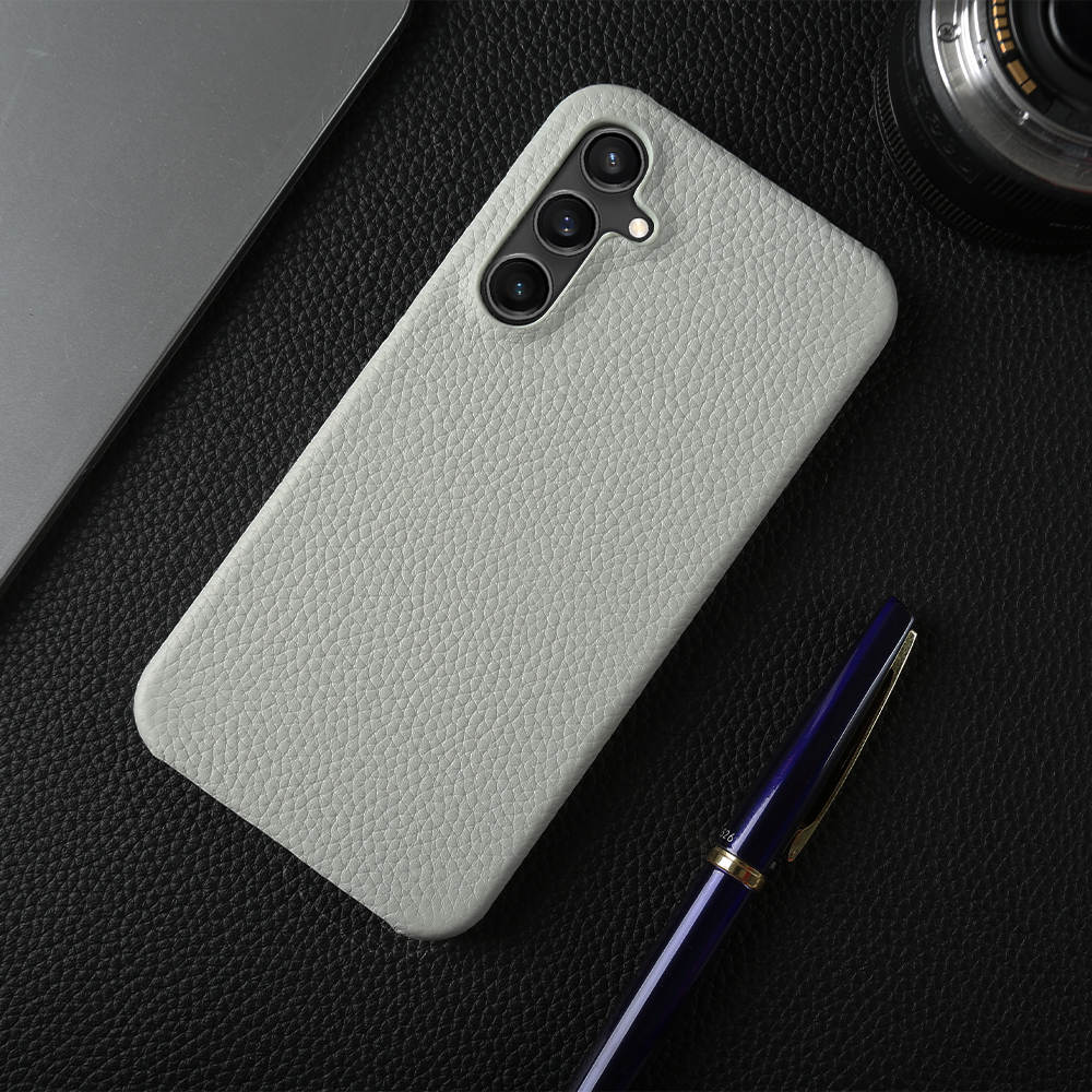 Luxury Real Leather S Series Phone Case For Samsung Z Fold (Lychee Pattern)