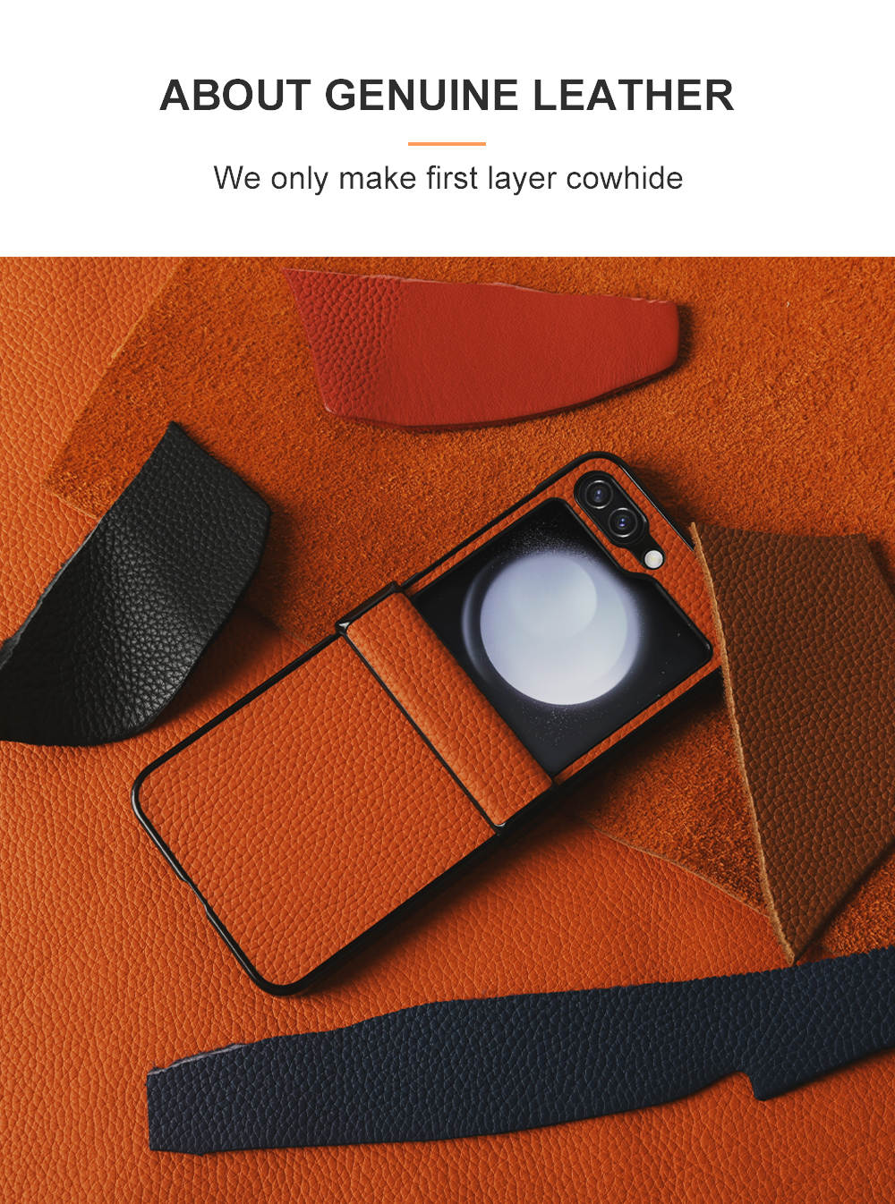 Luxury Real Leather Folding Flip Series Case For Samsung (Lychee Pattern)