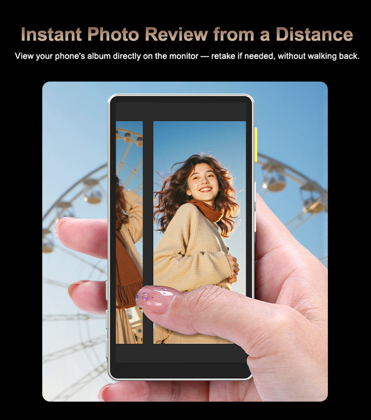 Pro Vlog Selfie Monitor Screen For iPhone And Android (bigger screen)
