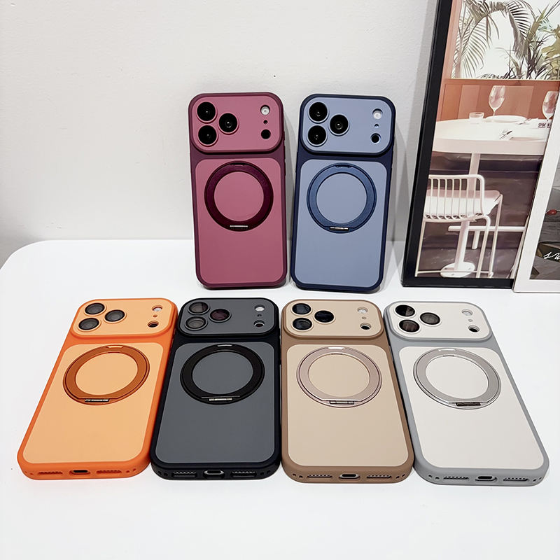 Camera Protection Ringstand Phone Case for iPhone