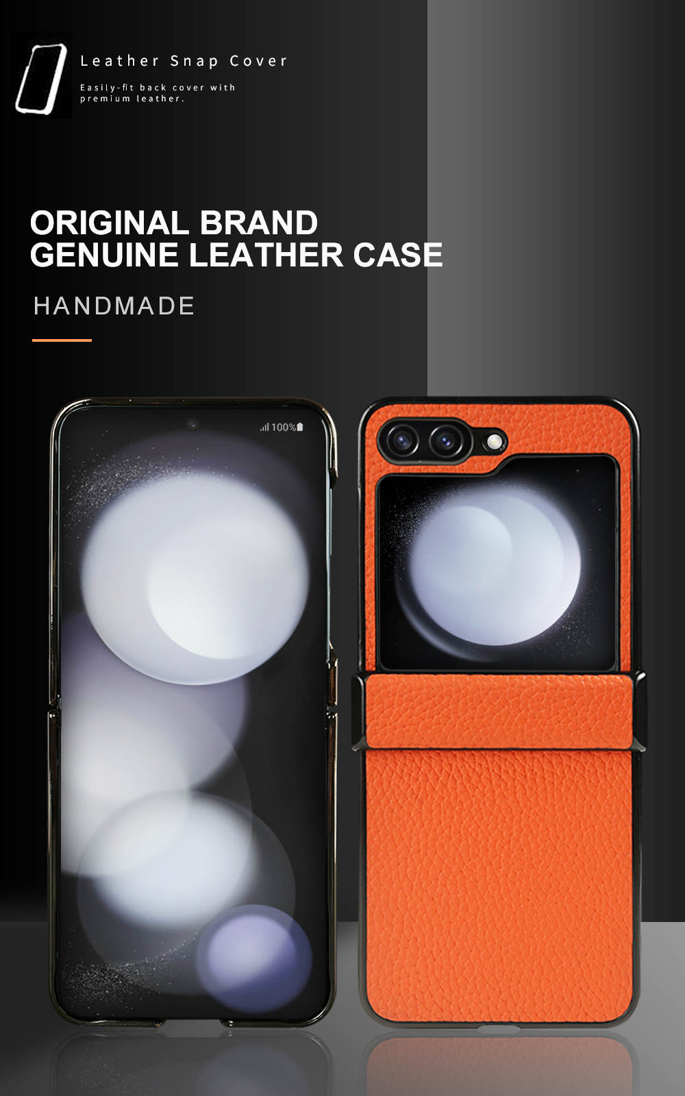 Luxury Real Leather Folding Flip Series Case For Samsung (Lychee Pattern)
