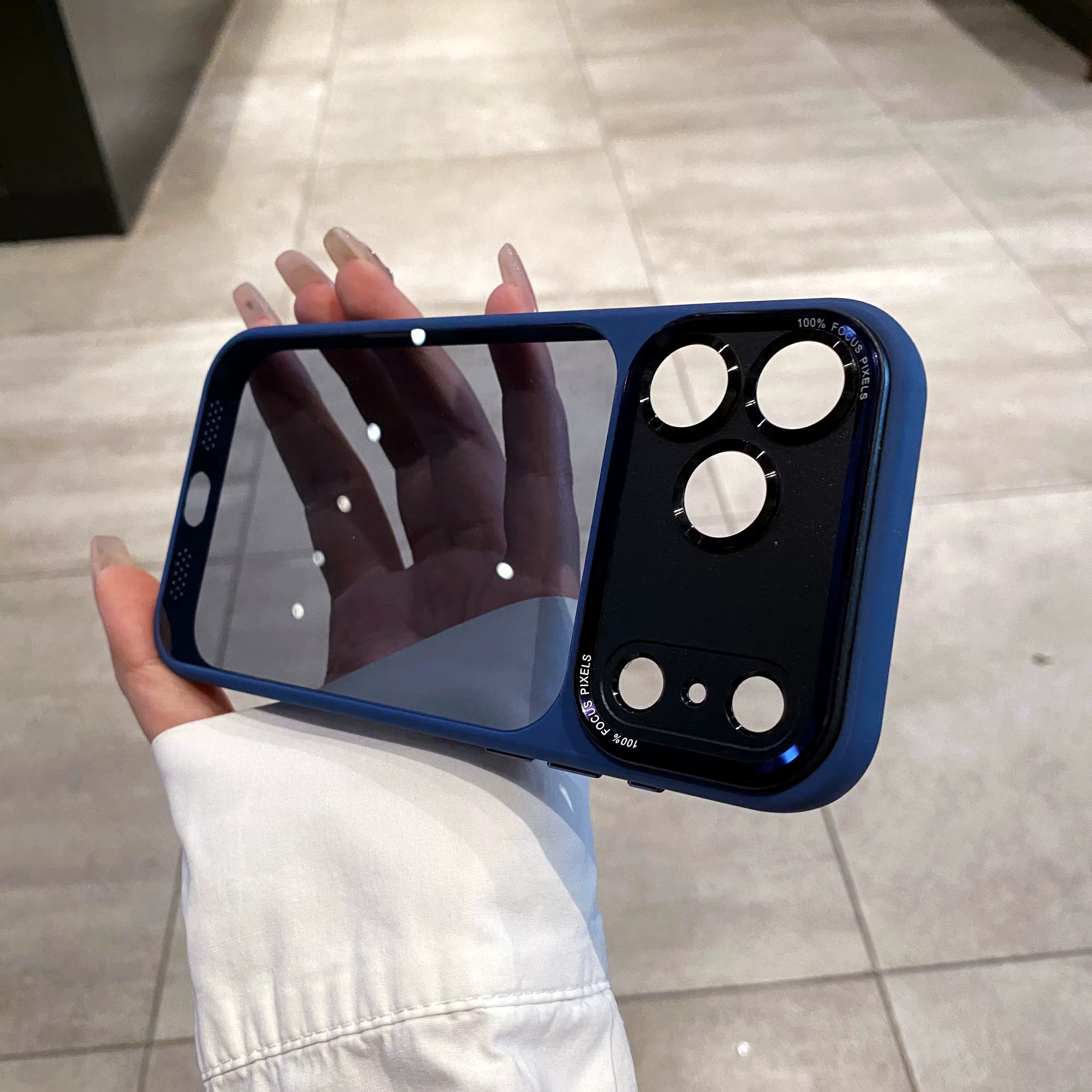 SeeThrough Back Color Case For iPhone