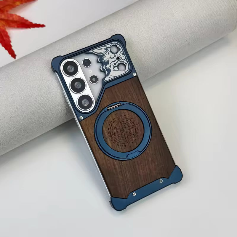 Compass WoodMetal Case For Samsung
