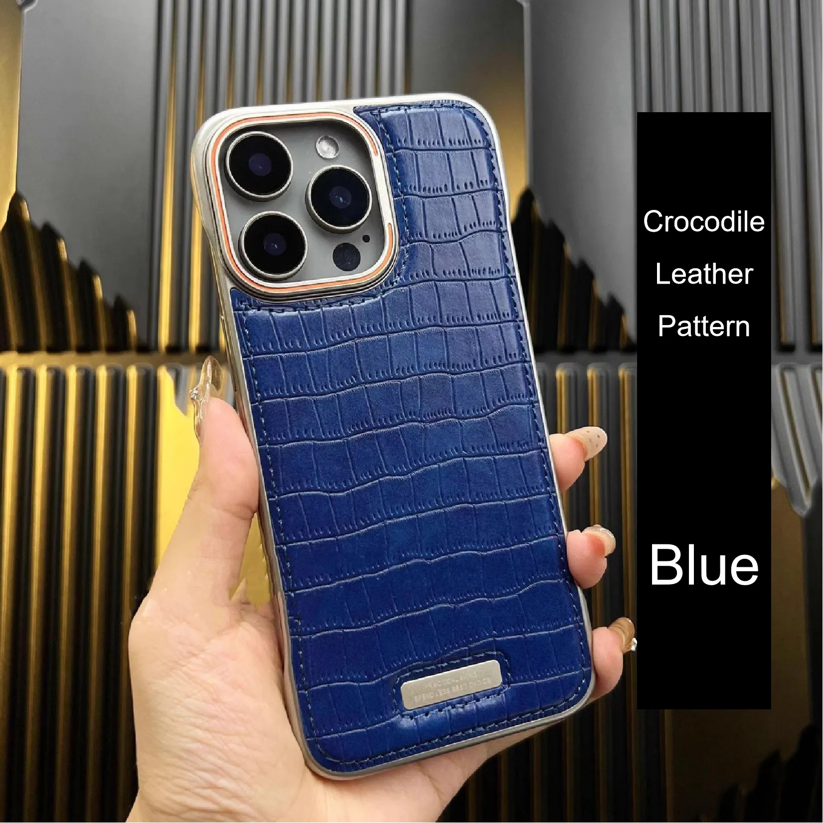 Frameless Crocodile Pattern Case For iPhone