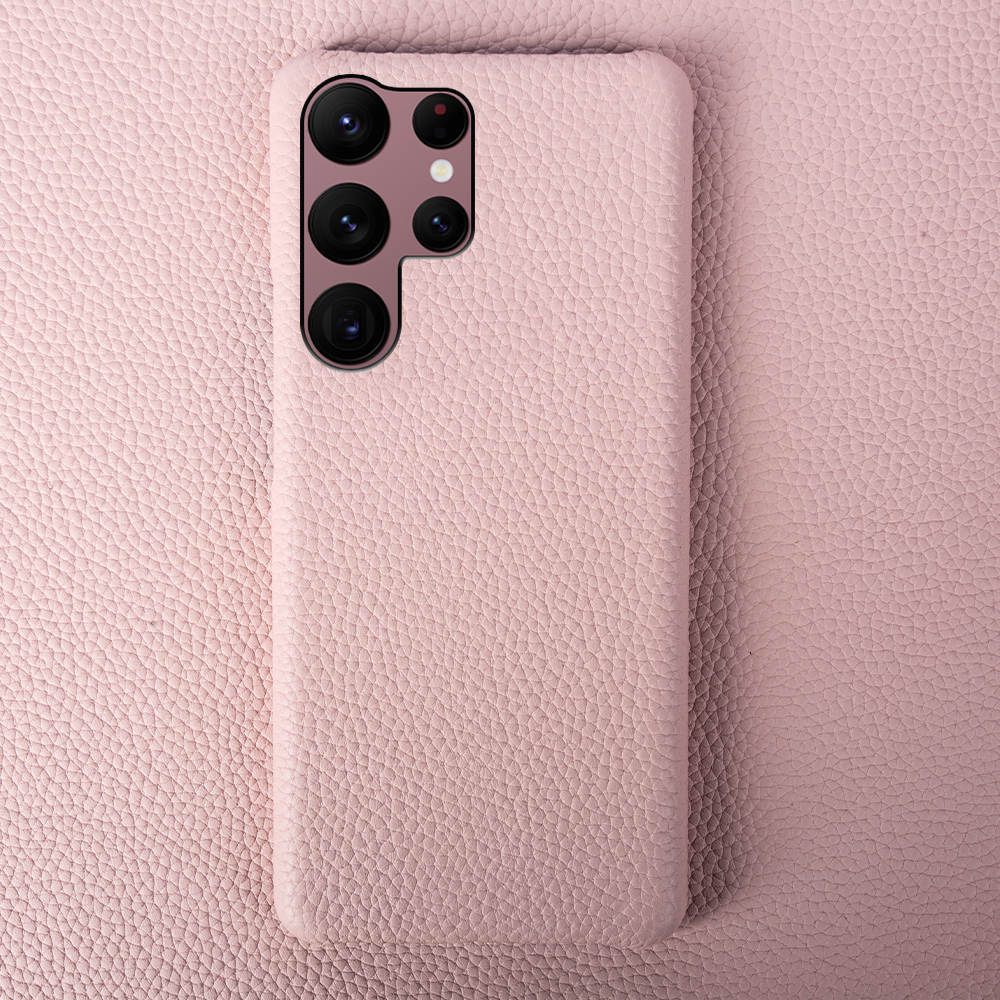 Luxury Real Leather S Series Phone Case For Samsung Z Fold (Lychee Pattern)