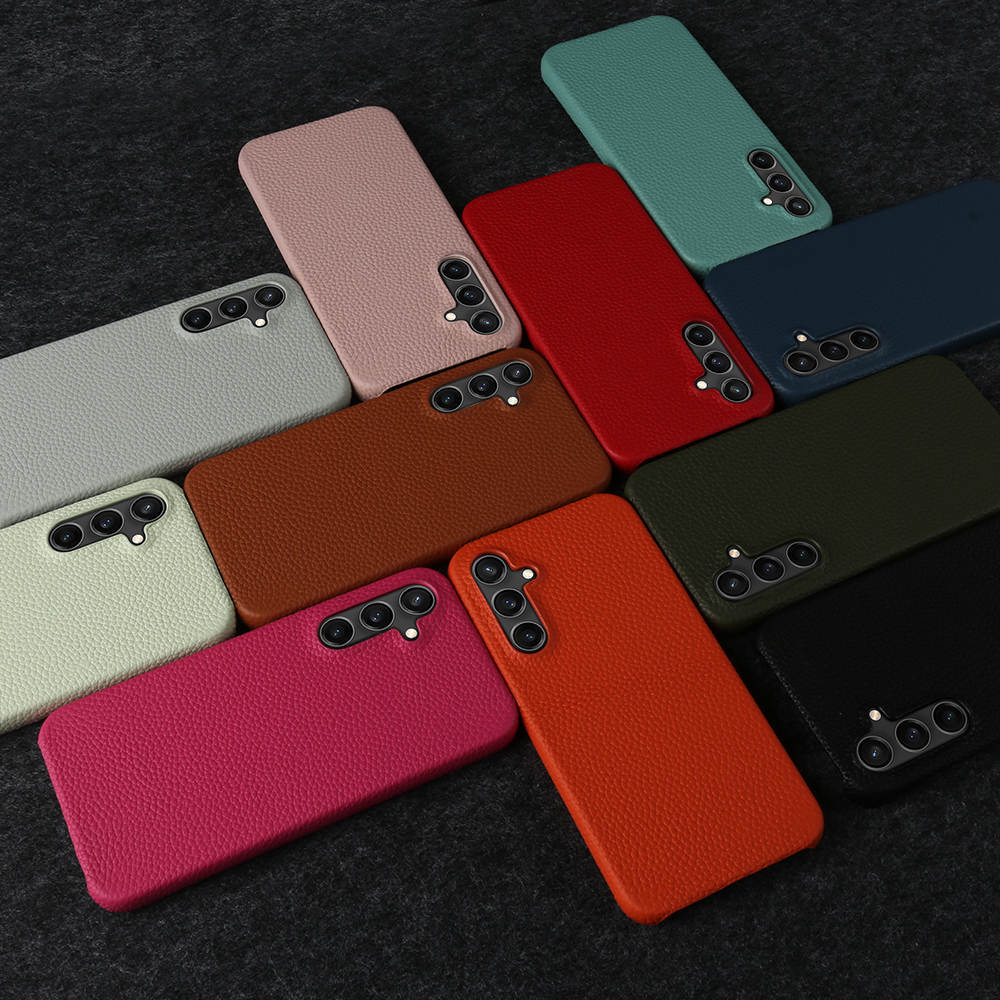 Luxury Real Leather S Series Phone Case For Samsung Z Fold (Lychee Pattern)